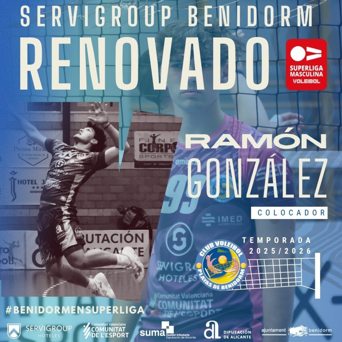 Ramón González, talento de la cantera que dará el salto a la Superliga con el Servigroup Benidorm