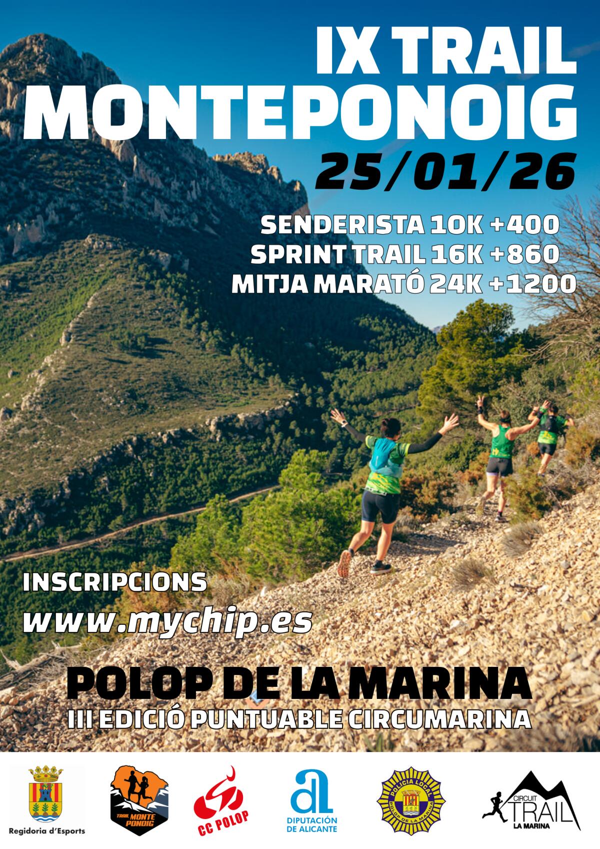 IX TRAIL MONTEPONOIG A POLOP DE LA MARINA
