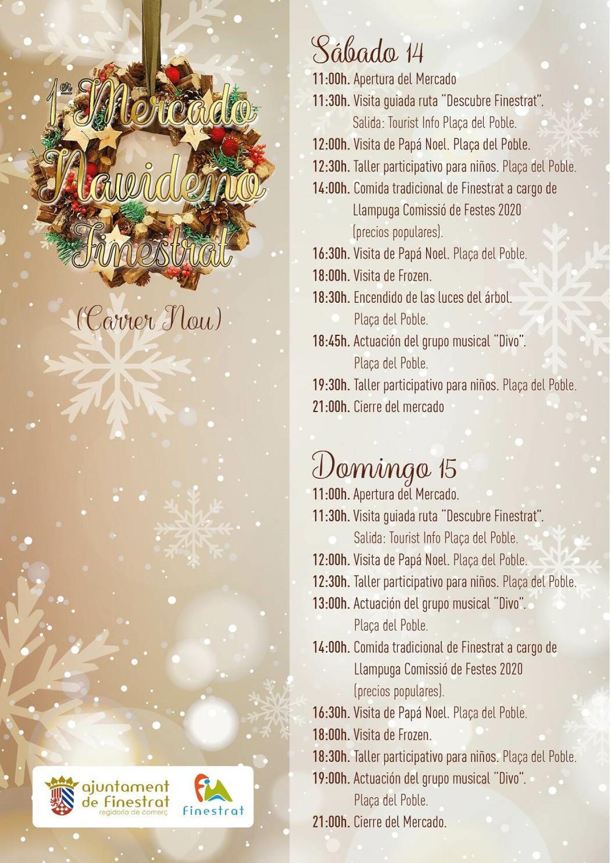 Finestrat celebra este fin de semana su primer mercado de navidad con más de 20 puestos de artesanía