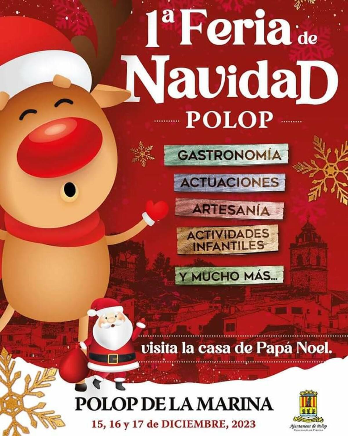 TODO LISTO PARA LA 1ª EDICIÓN DE LA FERIA DE NAVIDAD DE POLOP