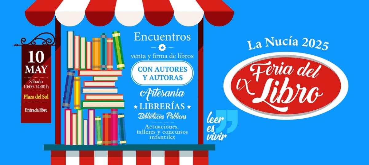 La Nucía celebra su IX Feria del Libro este sábado en la plaza del Sol