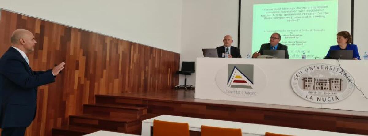 La Seu Universitària acogió la defensa de “2 tesis” del Doctorado UA “Empresa, Economía y Sociedad”