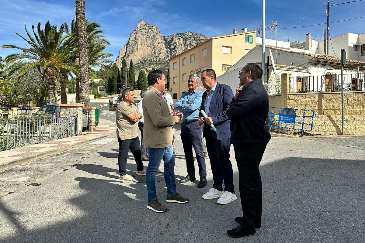 El Plan Planifica de la Diputación invierte dos millones de euros en obras de Polop y Finestrat