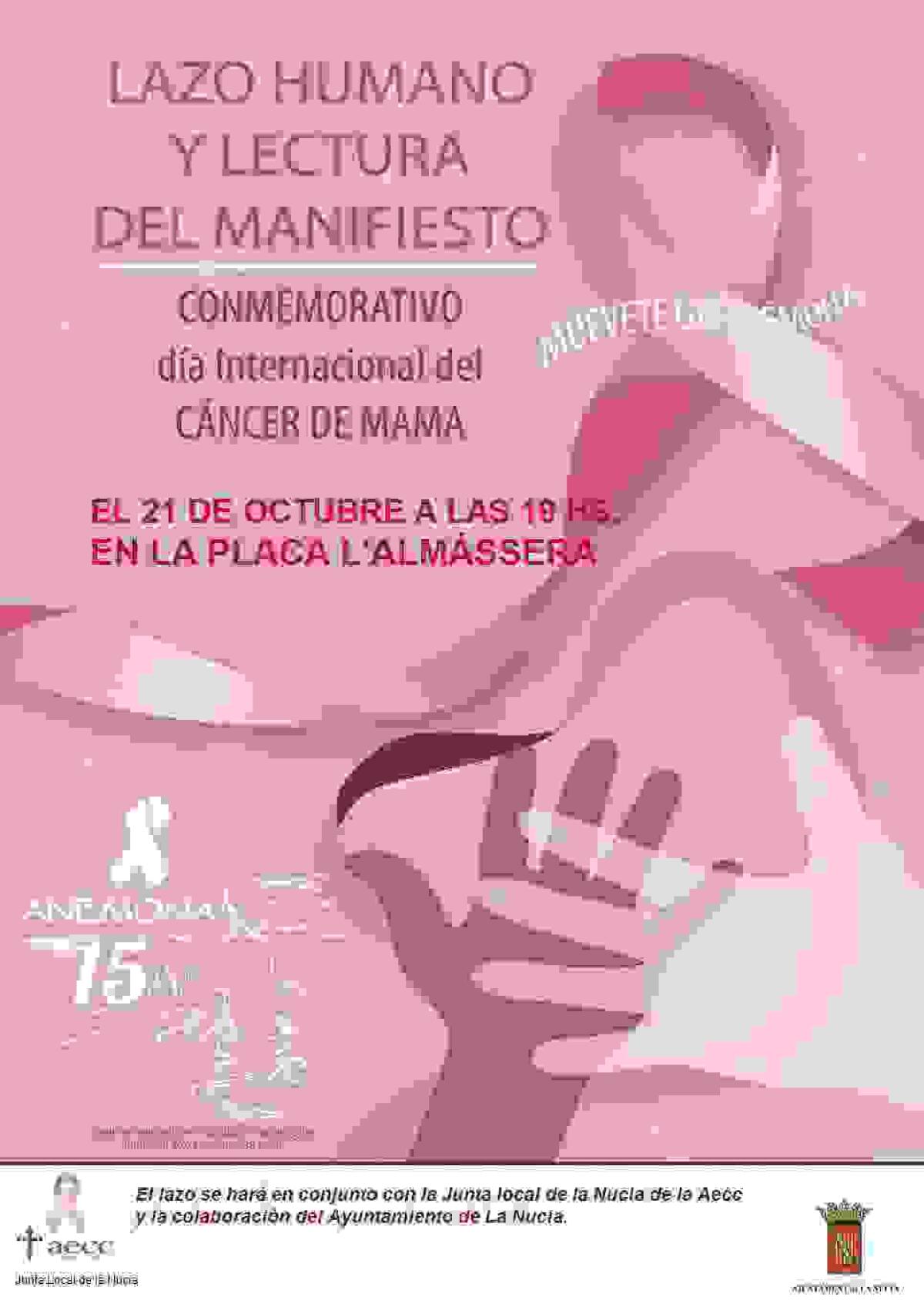 La Nuc&iacute;a &middot; Ma&ntilde;ana &ldquo;Gran Lazo Humano contra el C&aacute;ncer&rdquo;  en la pla&ccedil;a de l&rsquo;Auditori 