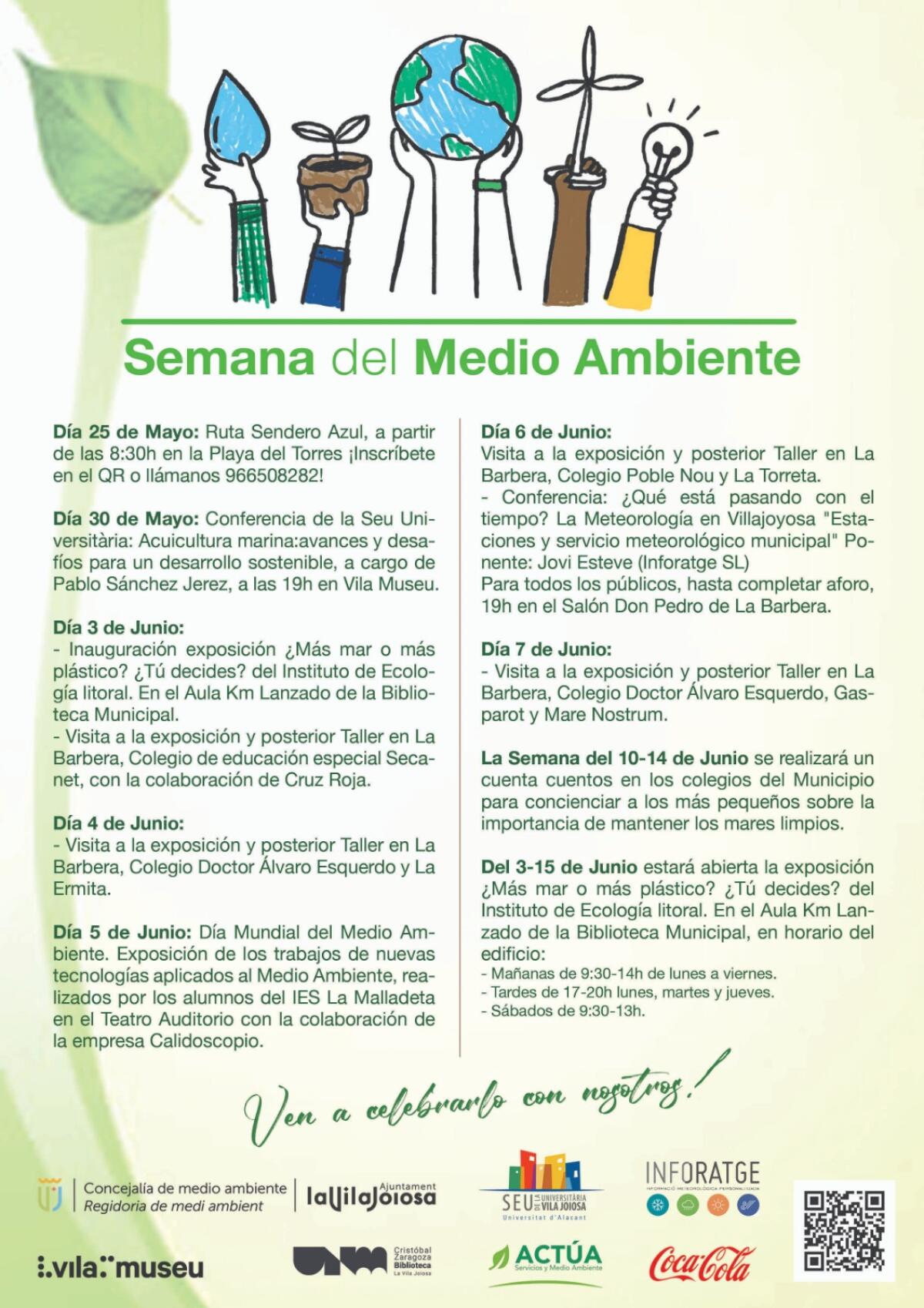 Rutas medio ambientales, exposiciones, charlas y talleres para celebrar el Día Mundial del Medio Ambiente en Villajoyosa 