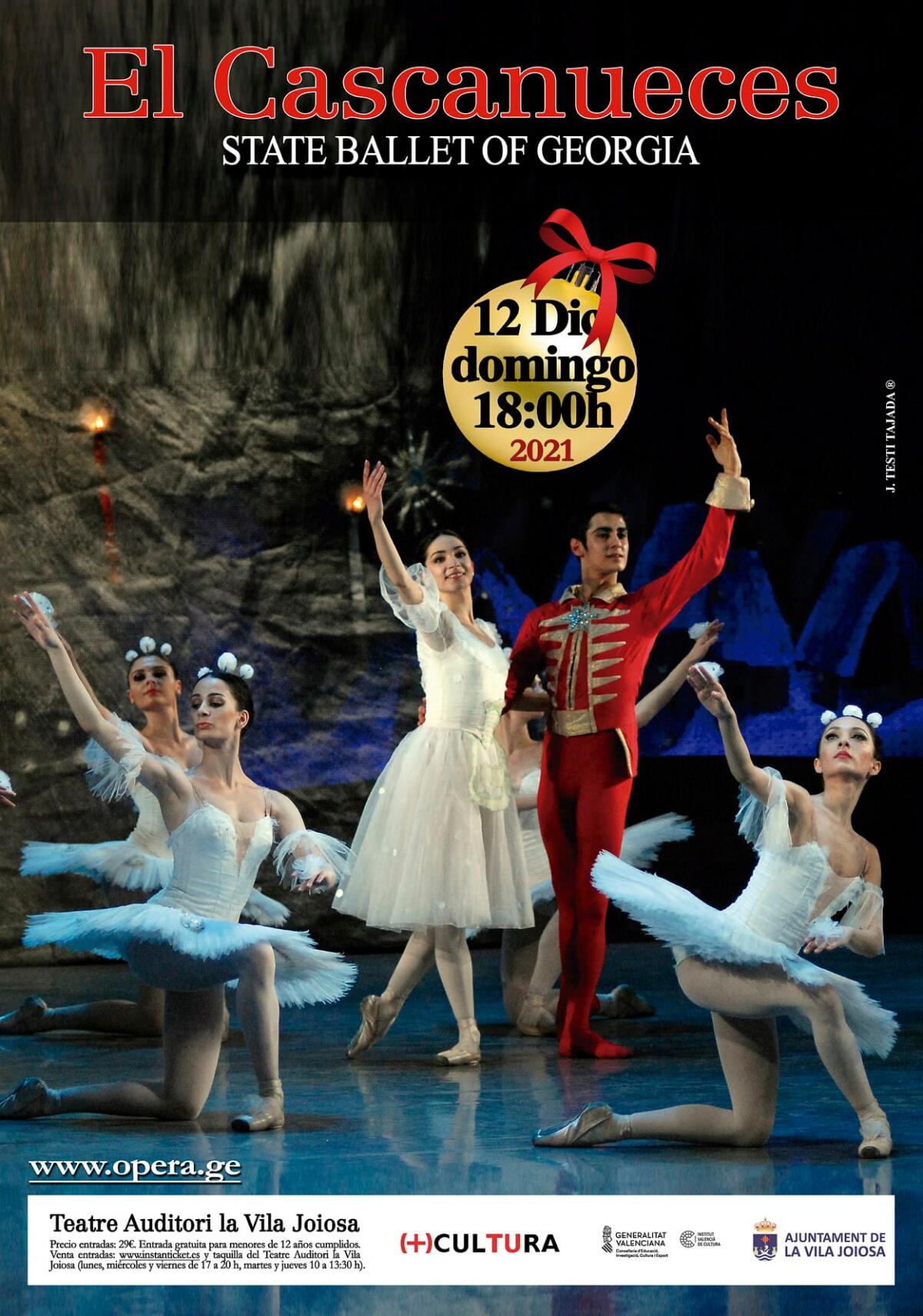 El “State Ballet of Georgia” representa “El Casacanueces” este domingo en el Teatre Auditori de la Vila Joiosa  