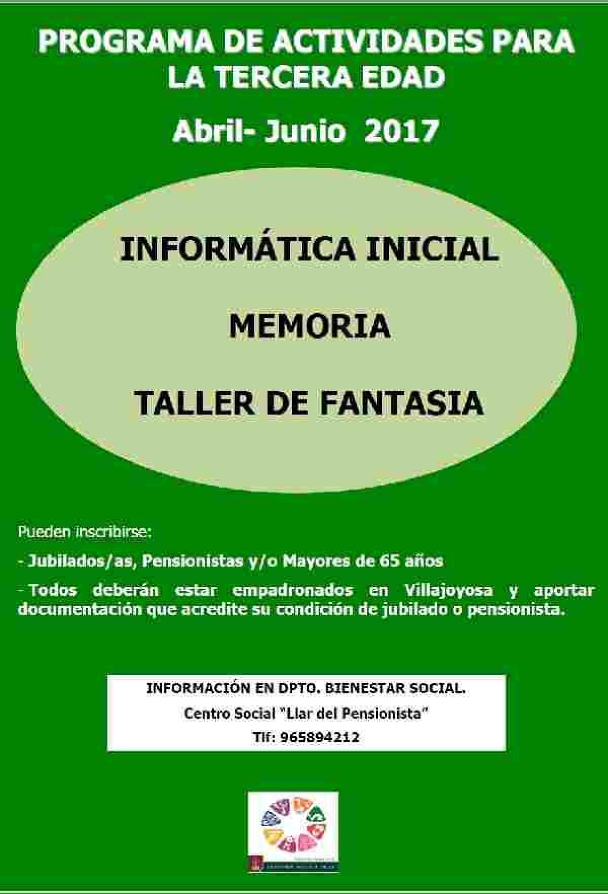 Bienestar Social consolida sus talleres para la tercera edad y de espa&ntilde;ol para inmigrantes