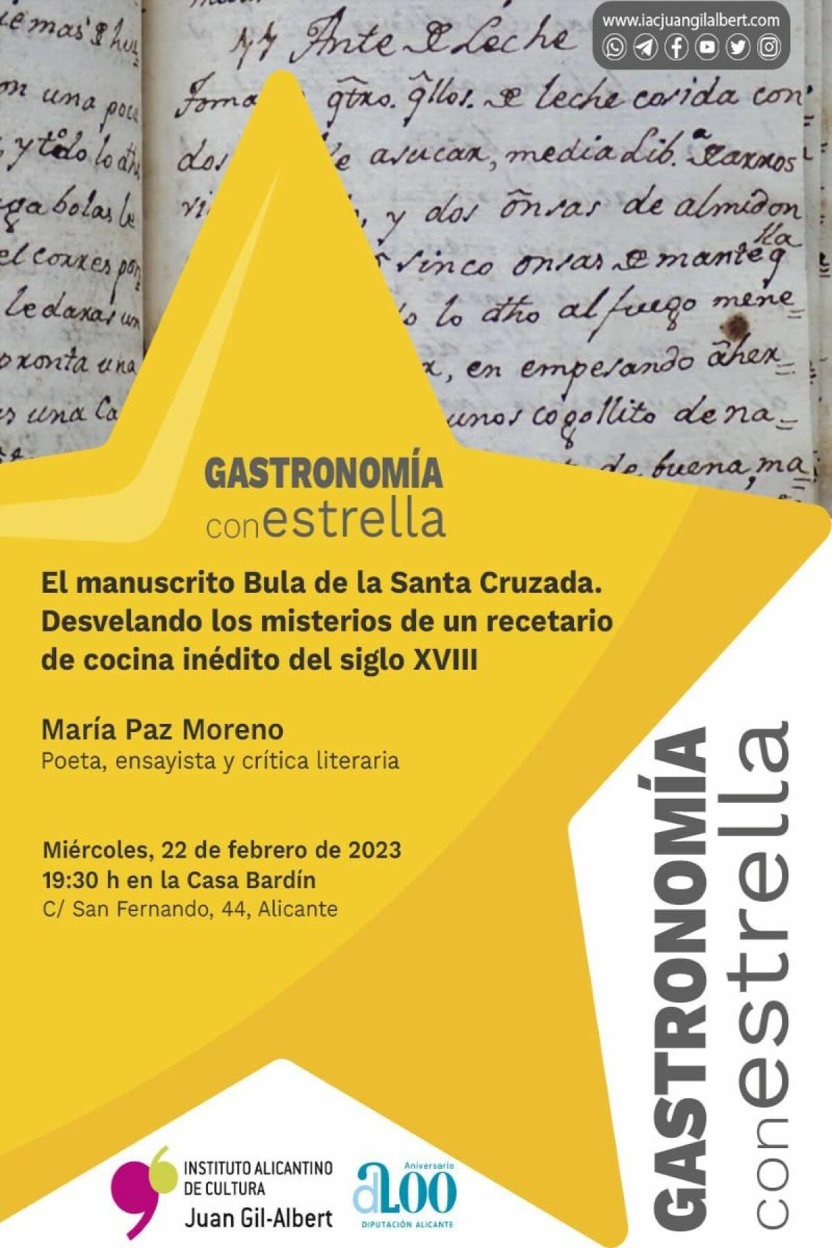 Mari Paz Moreno comparte sus investigaciones sobre un recetario de cocina inédito del siglo XVIII 