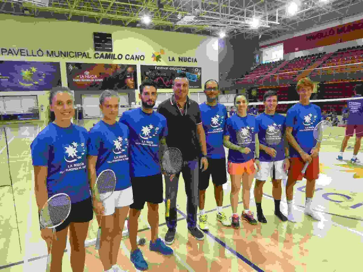 6 jugadores preparan el Mundial de Badminton  en el  V Campus Internacional de La Nuc&iacute;a