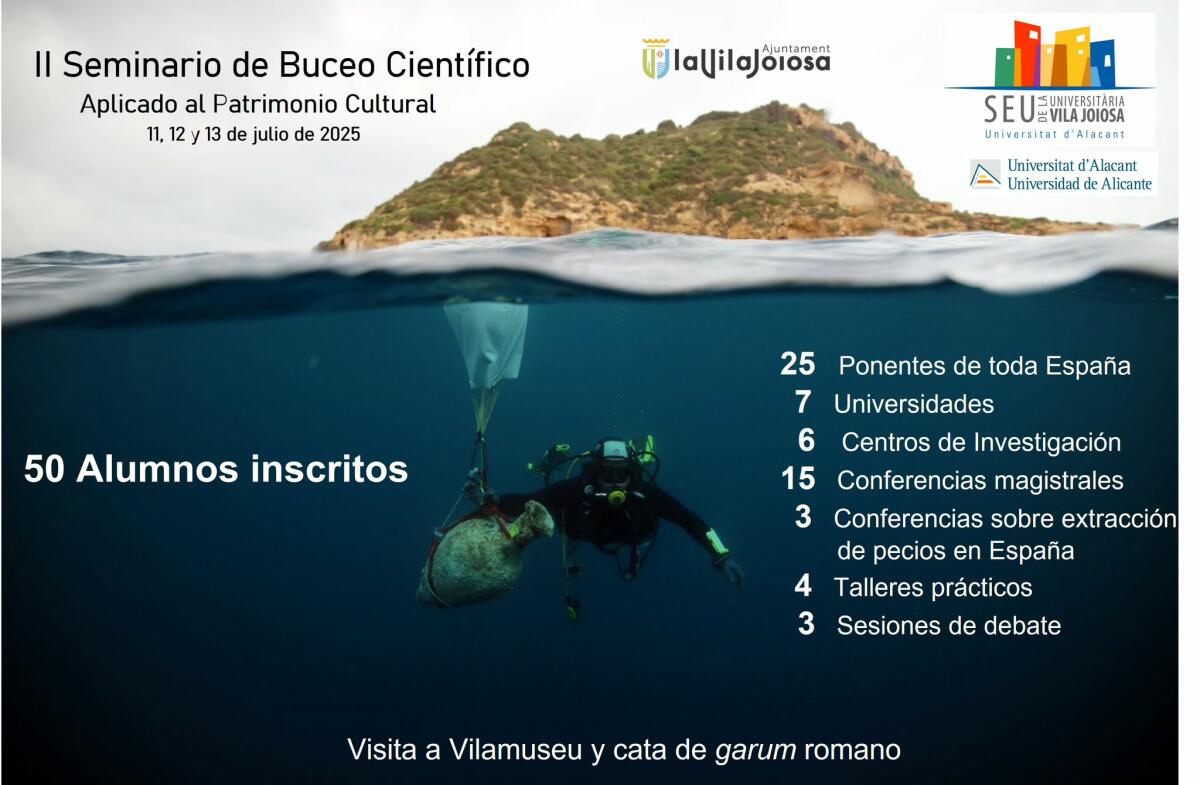 Villajoyosa reúne a expertos en arqueología subacuática en un seminario en la Sede Universitaria