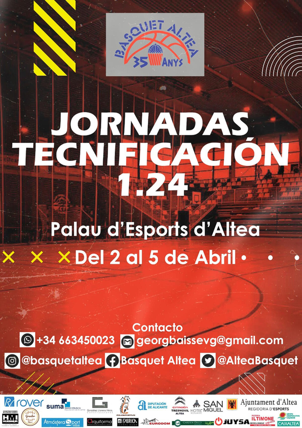 Deportes y  Básquet Altea presentan unas nuevas  jornadas de tecnificación 