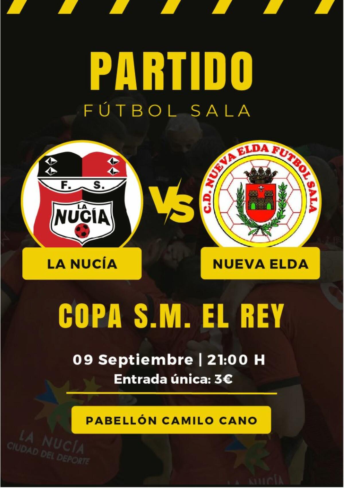 La Nucía Fútbol Sala debuta en Copa del Rey este viernes en el Pabellón