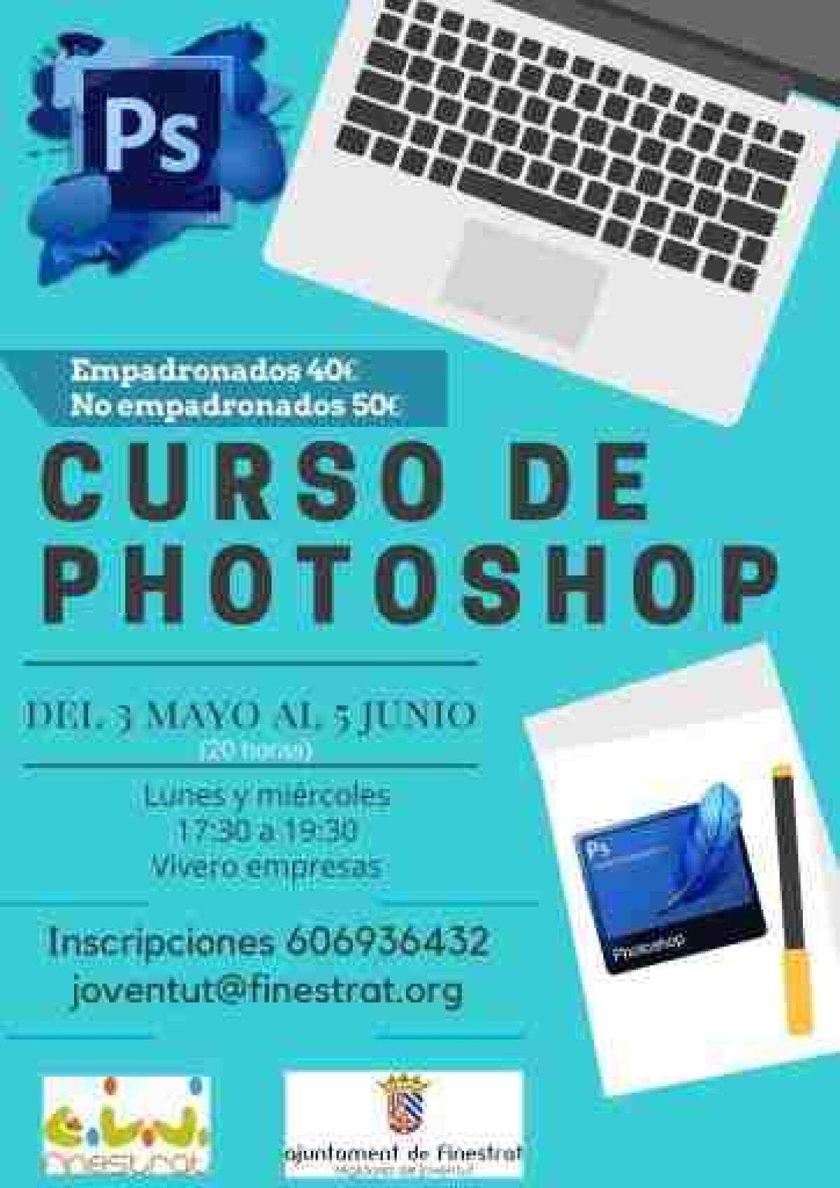 La Concejal&iacute;a de Juventud de Finestrat ampl&iacute;a el plazo de inscripci&oacute;n al curso de Photoshop que se celebrar&aacute; en mayo 