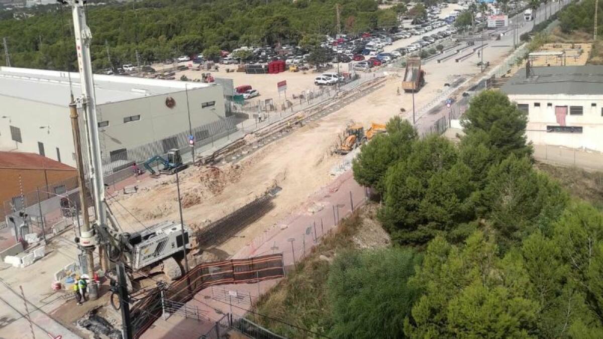 Las labores de micropilotaje en la obra de la avenida Beniardá continuarán durante las noches del jueves y viernes