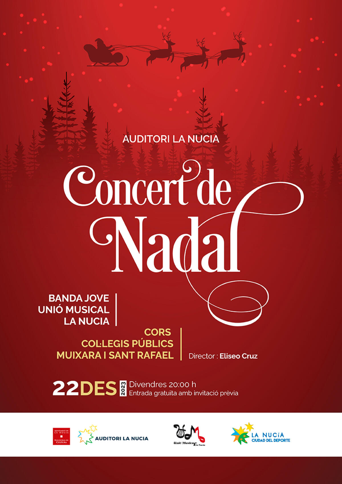 La Banda Jove y los coros escolares protagonizan el “Concert de Nadal” de la Unió Musical