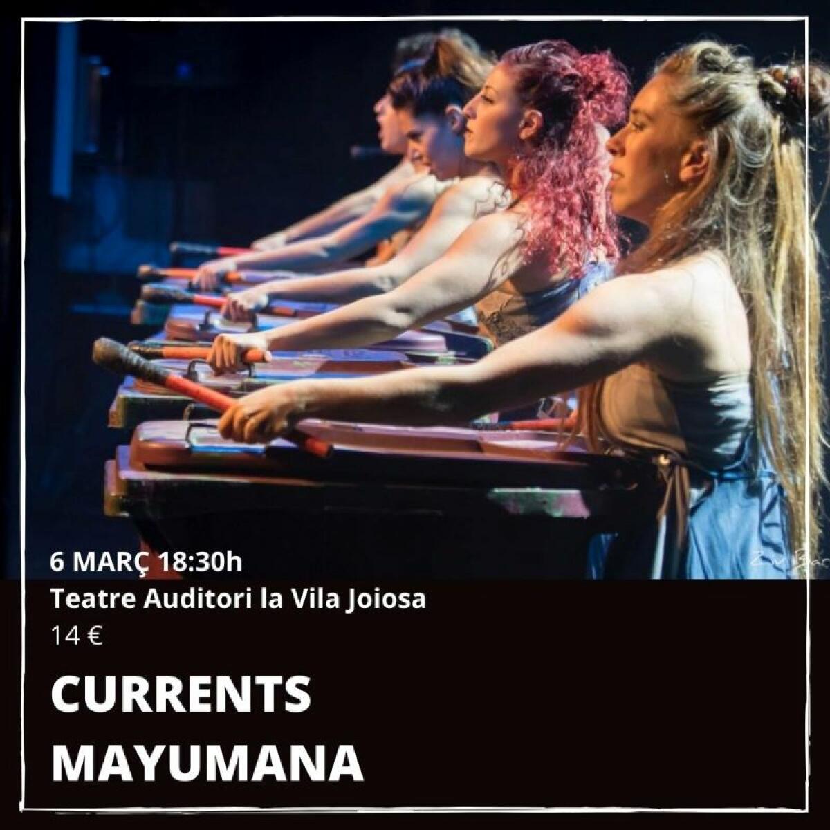 El espectáculo “Currents” de Mayumana llega este domingo al Teatre Auditori de la Vila Joiosa