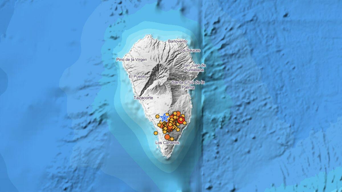 La Palma registra un terremoto de magnitud 4,1 durante la madrugada de este sábado