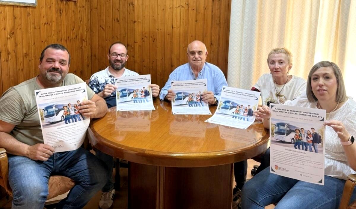 El Ayuntamiento de Callosa d&rsquo;en Sarri&agrave; abre la convocatoria de ayudas al transporte para estudiantes universitarios y de ciclos formativos del curso 2025/2026