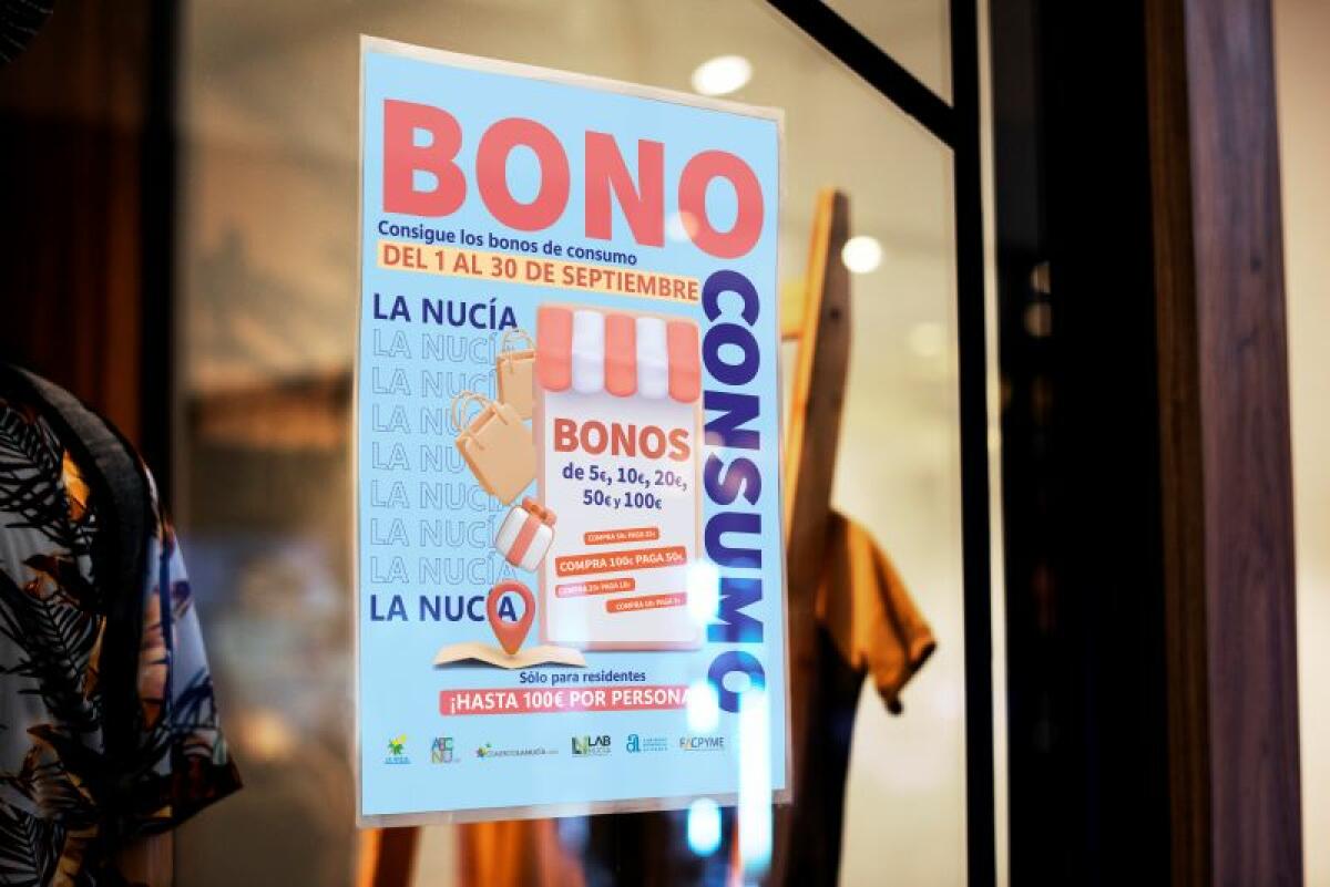 La Campaña de “Bonos Consumo La Nucía” llega a 42.650 € 