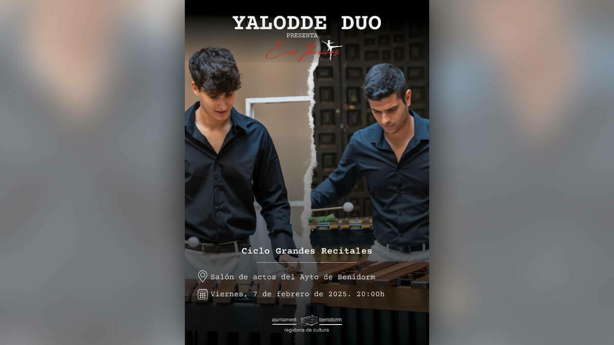 Cultura retoma este viernes el Ciclo de Grandes Recitales con los &lsquo;Ecos Ib&eacute;ricos&rsquo; de Yalodee Duo