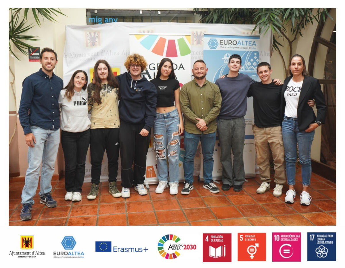 Un grupo de estudiantes alteanos viaja a Italia para participar en un proyecto europeo sobre inclusión perteneciente al programa Erasmus+