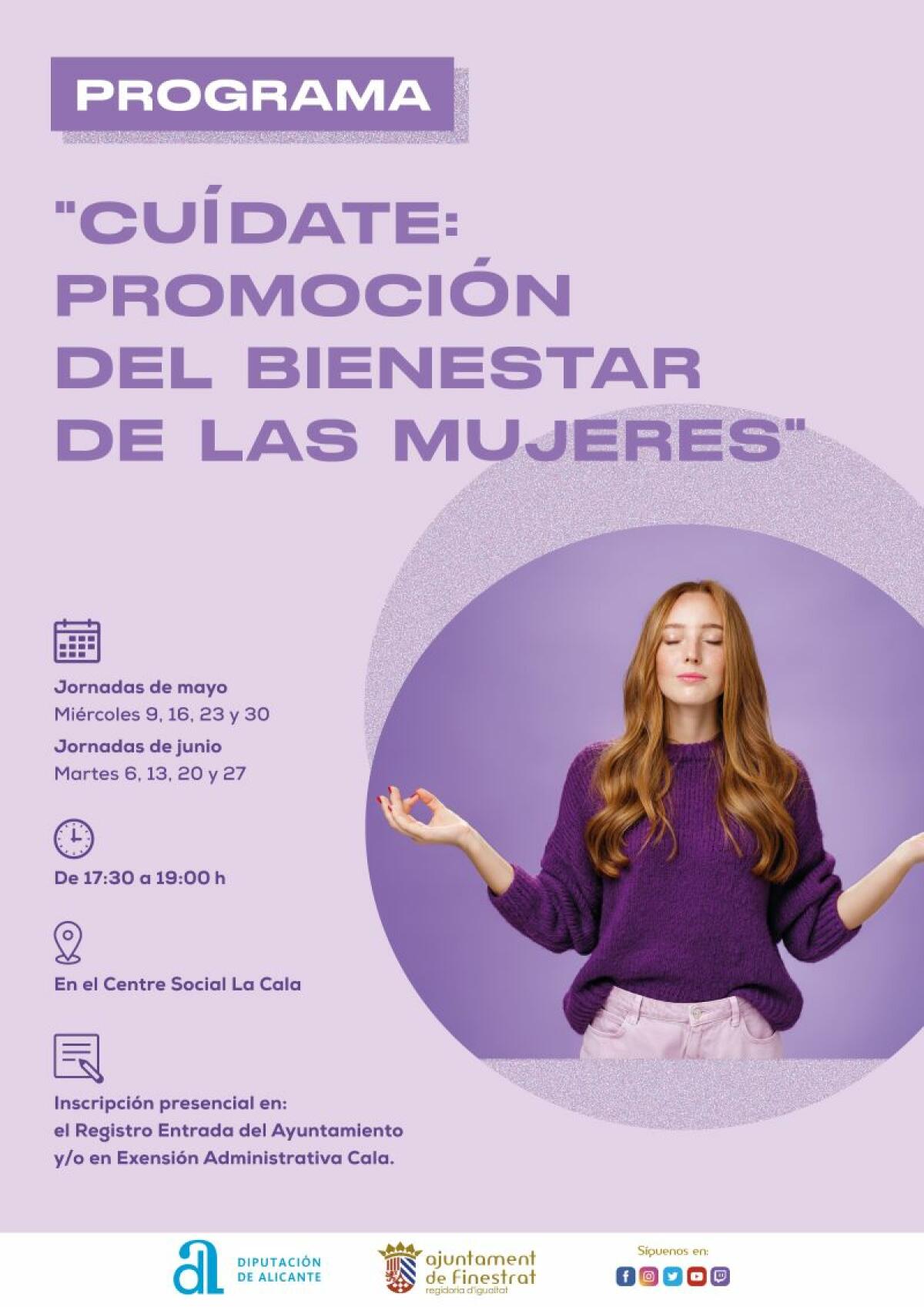 LA CONCEJALÍA DE IGUALDAD DEL AYUNTAMIENTO DE FINESTRAT LANZA UN TALLER PARA PROMOVER EL BIENESTAR DE LAS MUJERES 