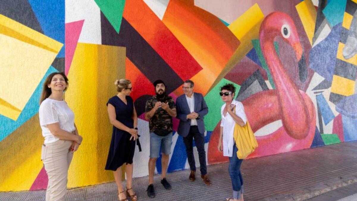 Un mural en La Cala de Benidorm para proteger el Medio Ambiente