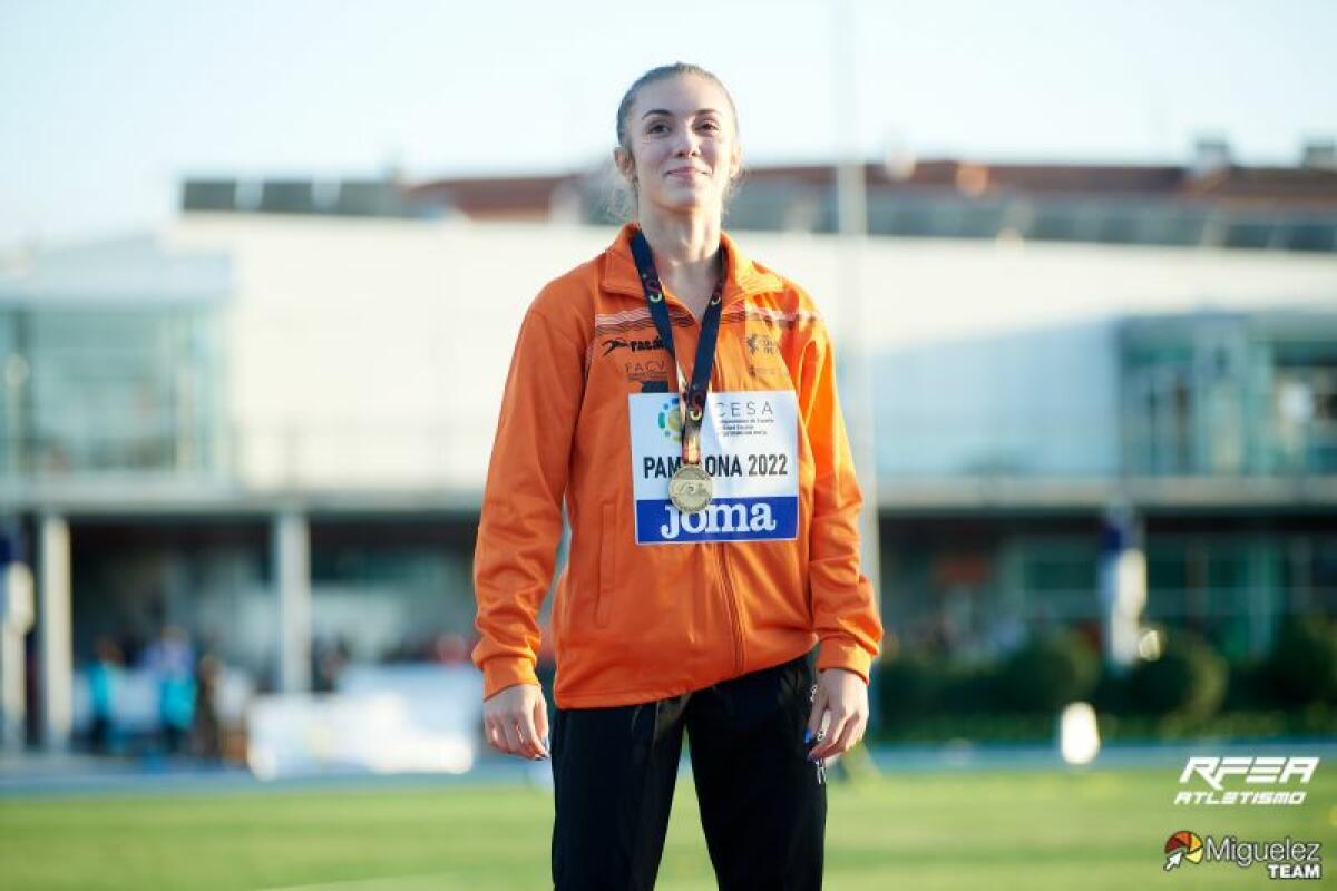 Sara Navarro fue oro en el Nacional sub 16 de atletismo de Federaciones