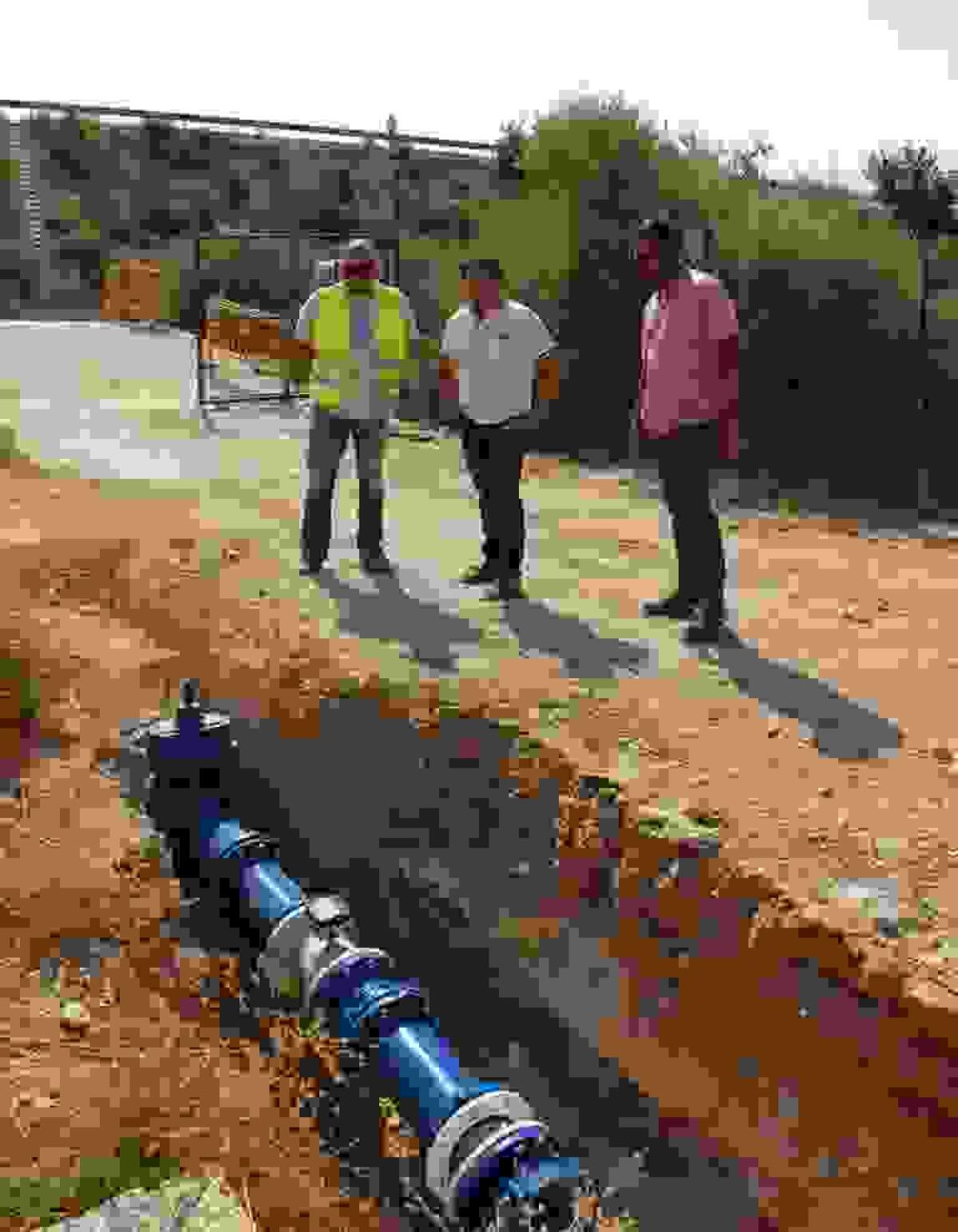 Siguen a buen ritmo las obras que conectar&aacute;n red de agua entre Finestrat y Benidorm