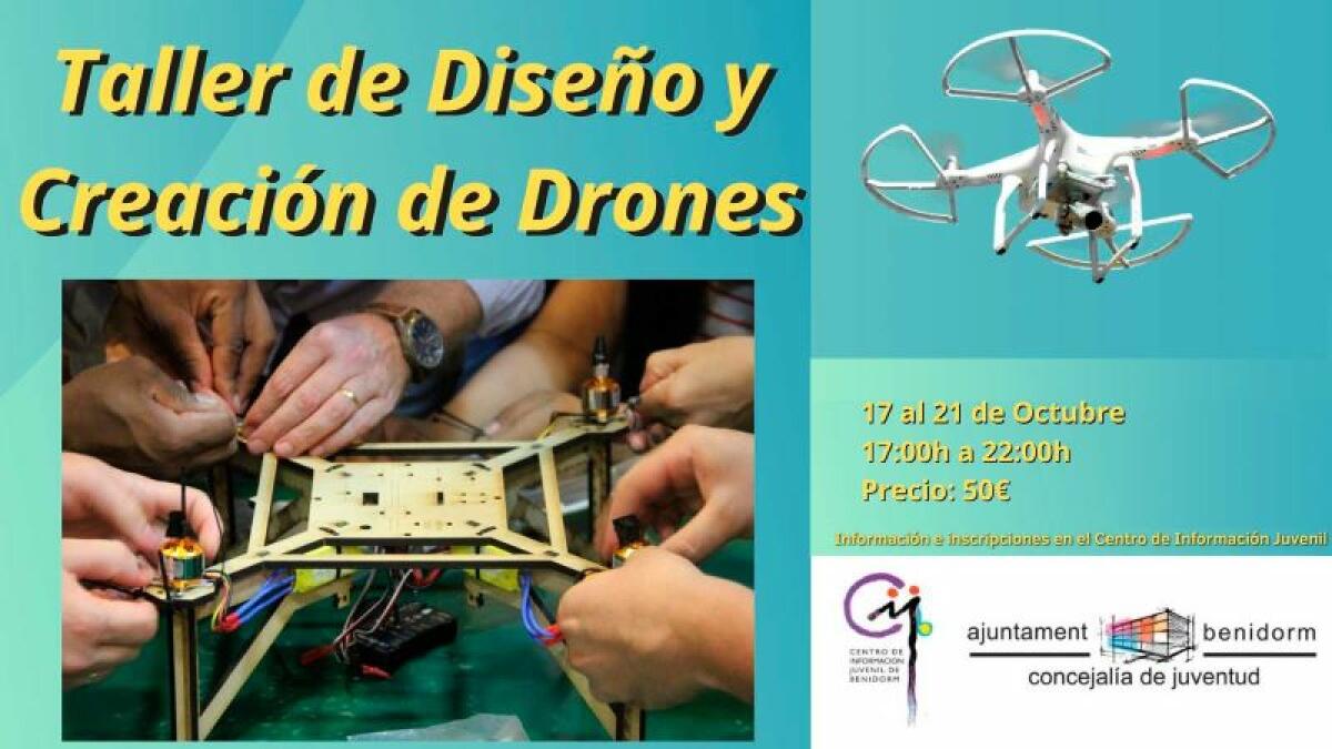 Juventud organiza un curso de diseño y creación de drones 