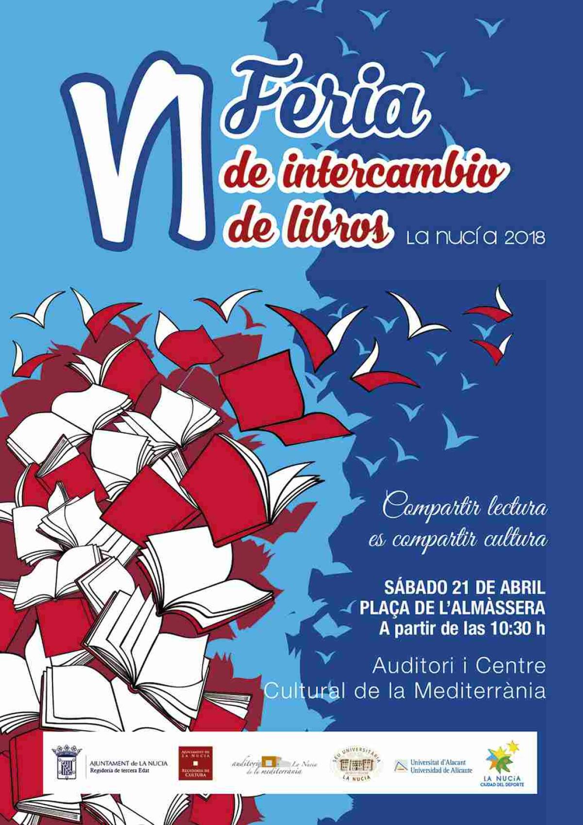 La Nuc&iacute;a &middot; Ma&ntilde;ana se celebra la VI Feria de Intercambio de Libros junto a L&rsquo;Auditori