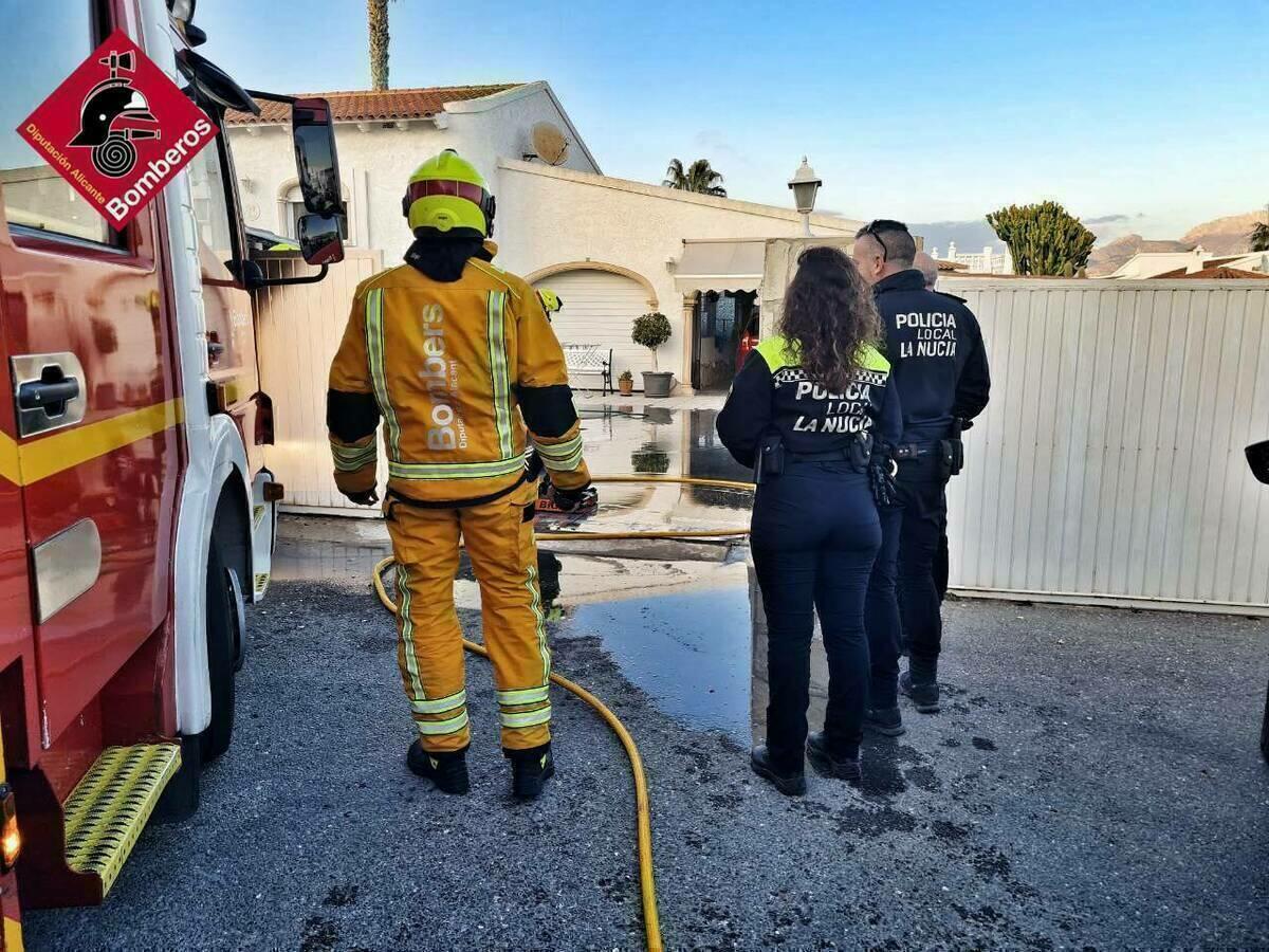 INCENDIO MOTO EN LA NUCIA