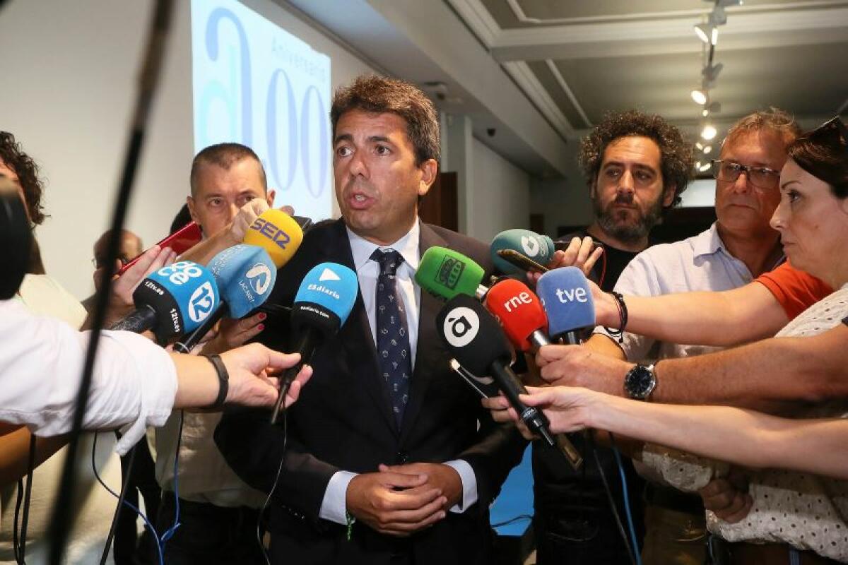 Mazón: “El dúo de Puig y Sánchez está siendo letal para la provincia de Alicante” 