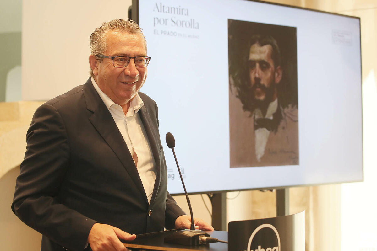 La Diputación rinde homenaje a Rafael Altamira en el MUBAG con un retrato de Sorolla cedido por el Prado 