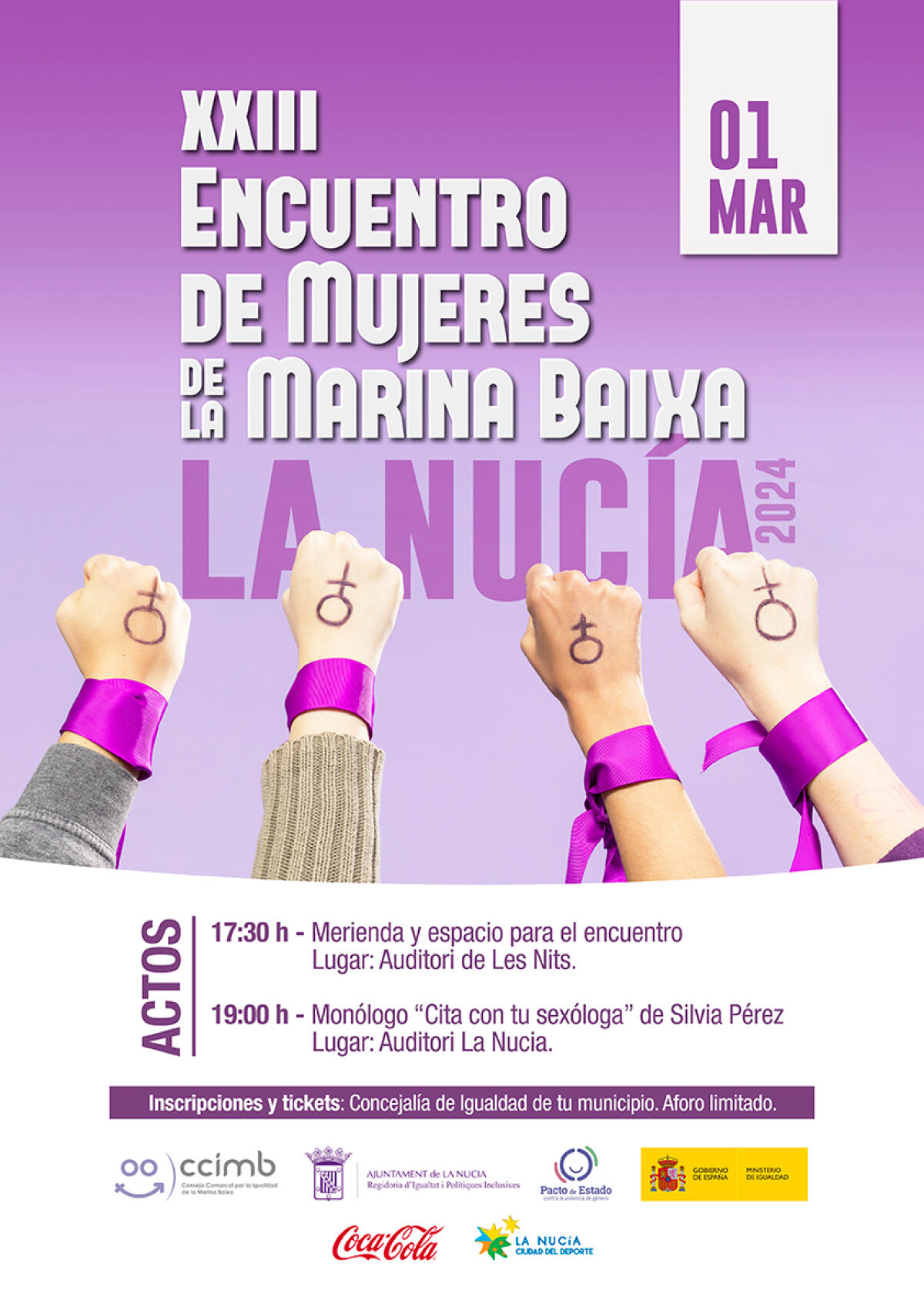 El Ayuntamiento de Villajoyosa participa en el XXIII Encuentro Comarcal de Mujeres de la Marina Baixa