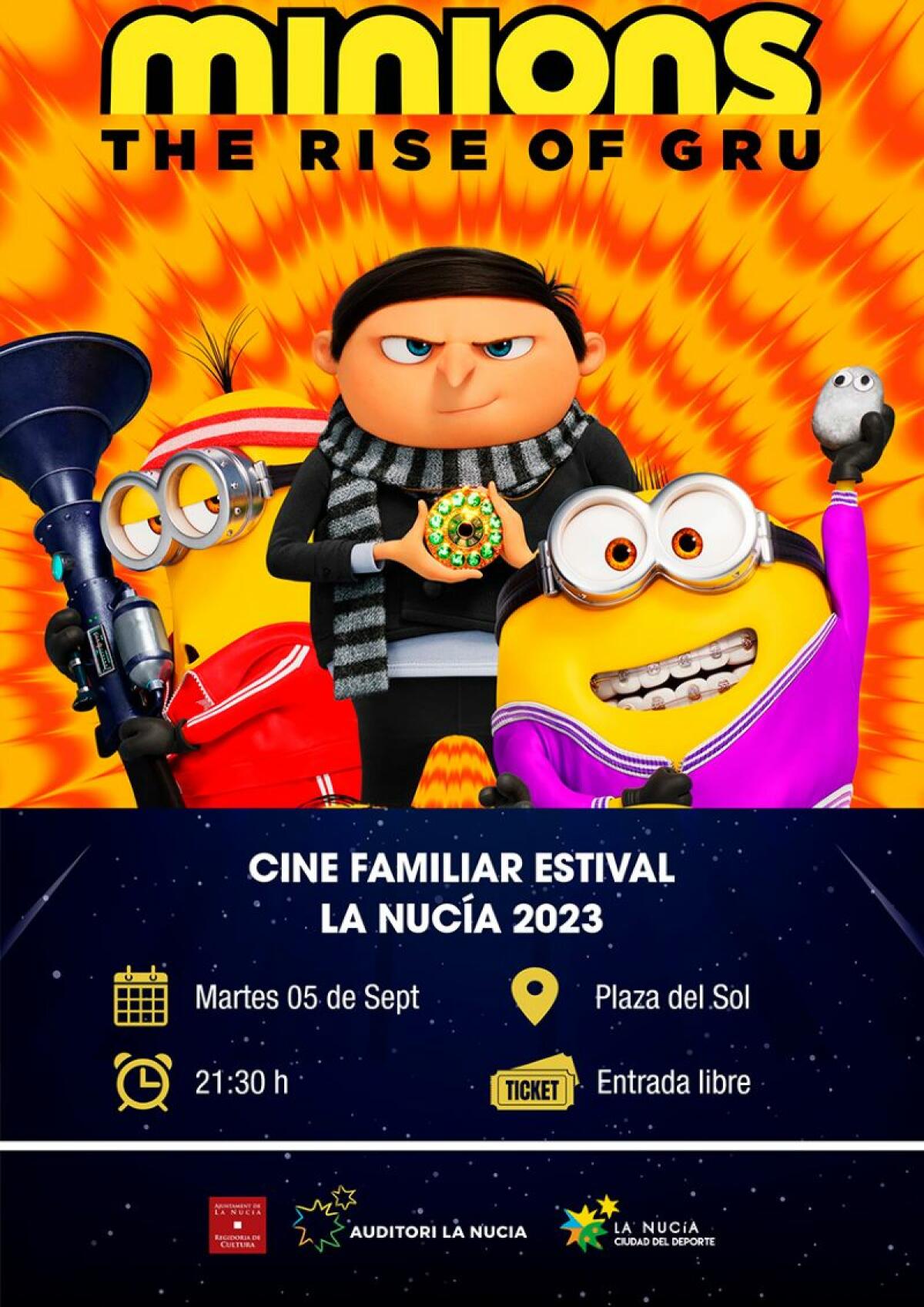 El Cine Estival finaliza con “Minions: el Origen de Gru” 