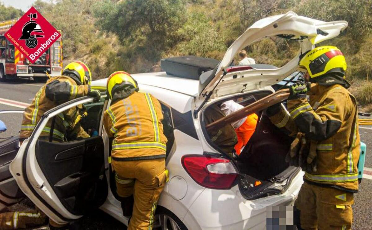 ACCIDENTE EN LA AP7 EN BENIDORM