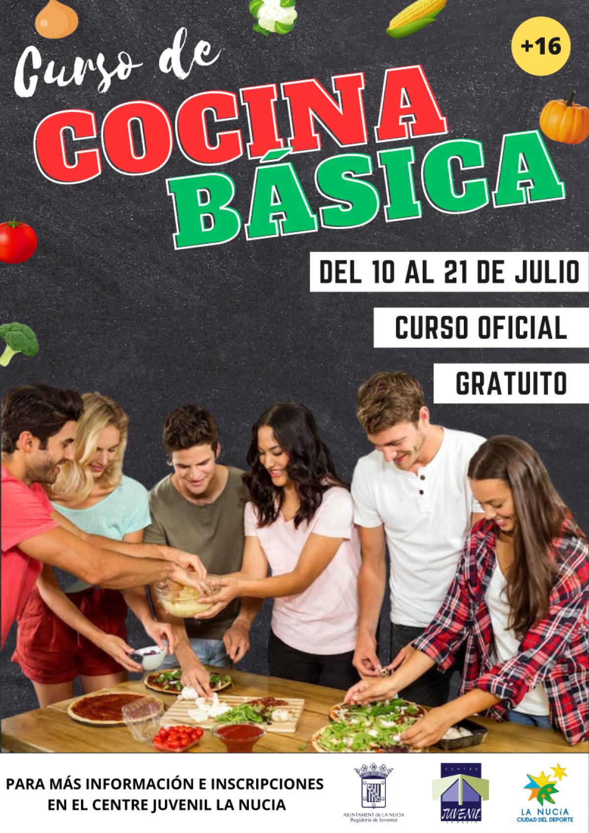 Curso Gratuito de Cocina Básica para Jóvenes Desempleados