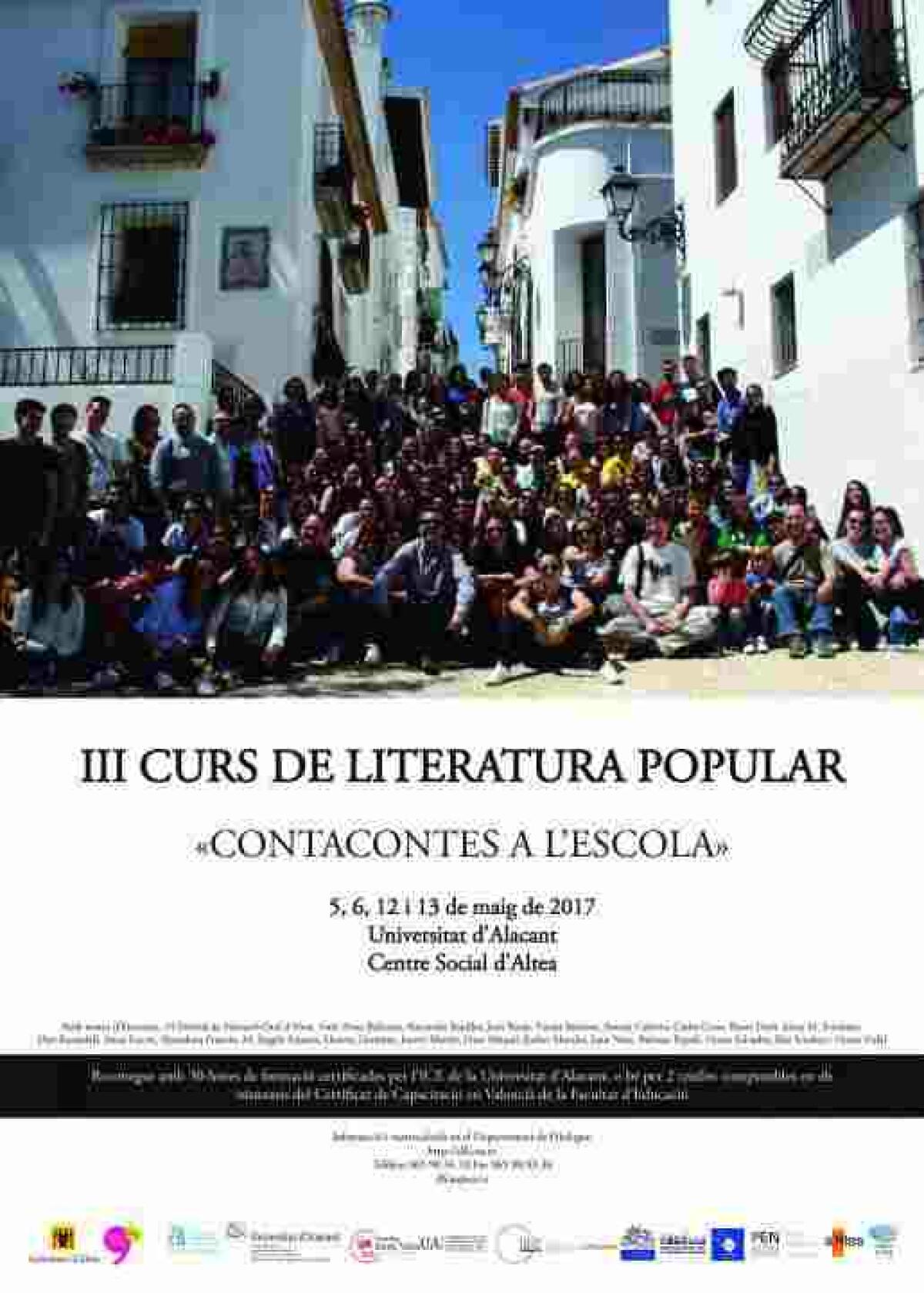 Altea se consolida como la capital valenciana de la literatura popular con la celebraci&oacute;n de la tercera edici&oacute;n de este curso que dirige Joan Borja