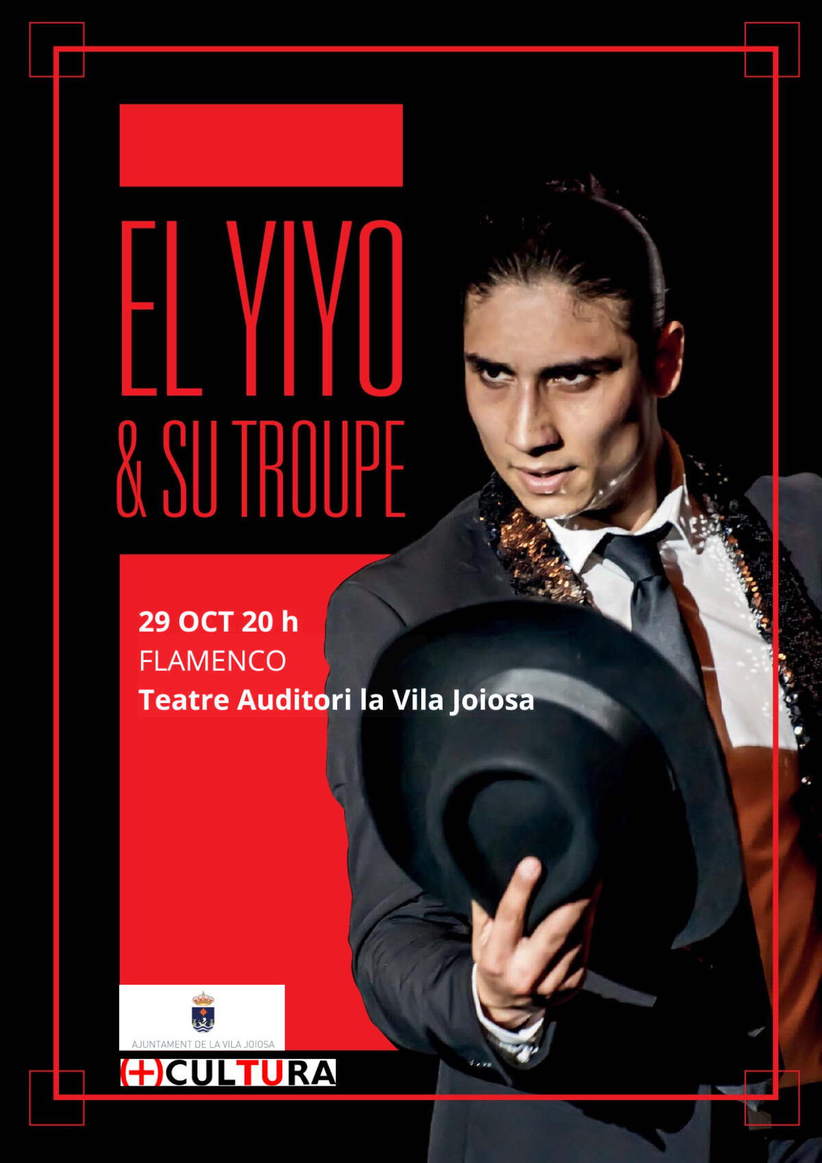 El Yiyo se sube a las tablas del TeatreAuditori de la Vila este viernes con su espectáculo flamenco “El Yiyo& Su Troupe”