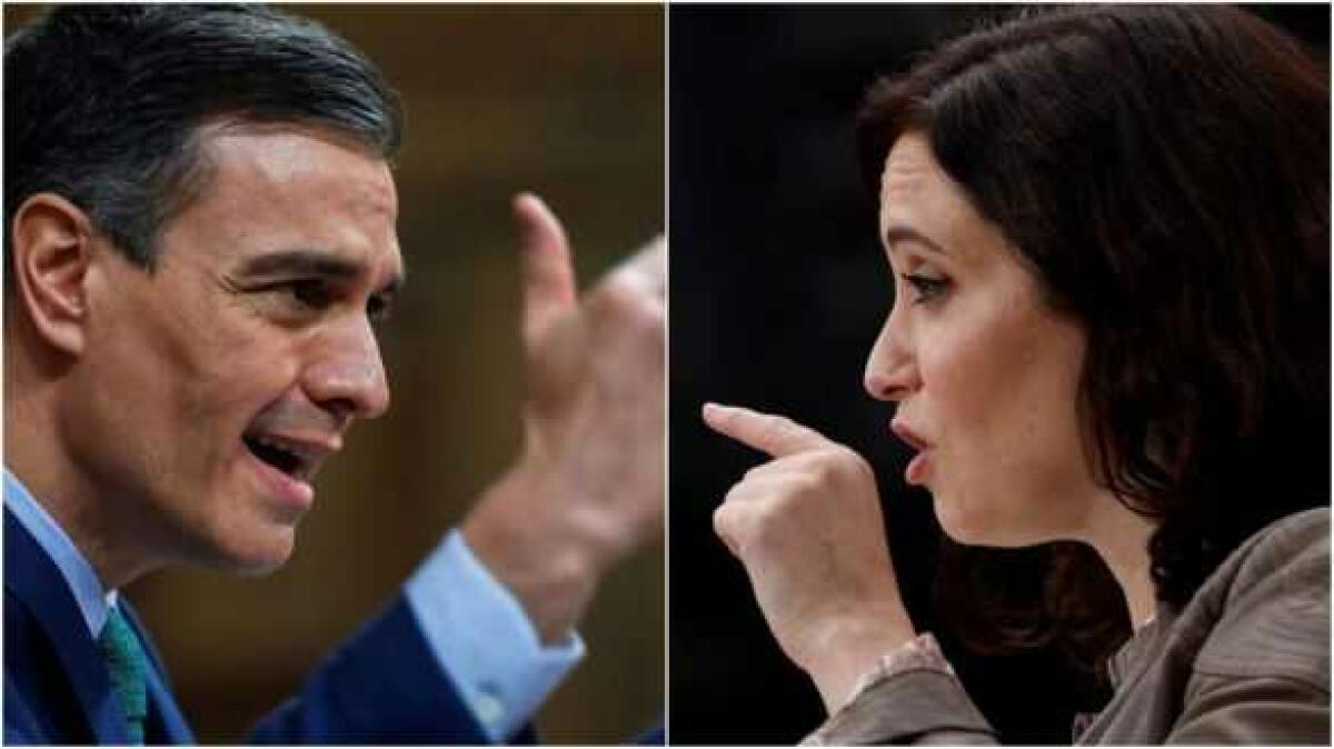 Acaba la campaña electoral más bronca como empezó: con el duelo Ayuso-Sánchez