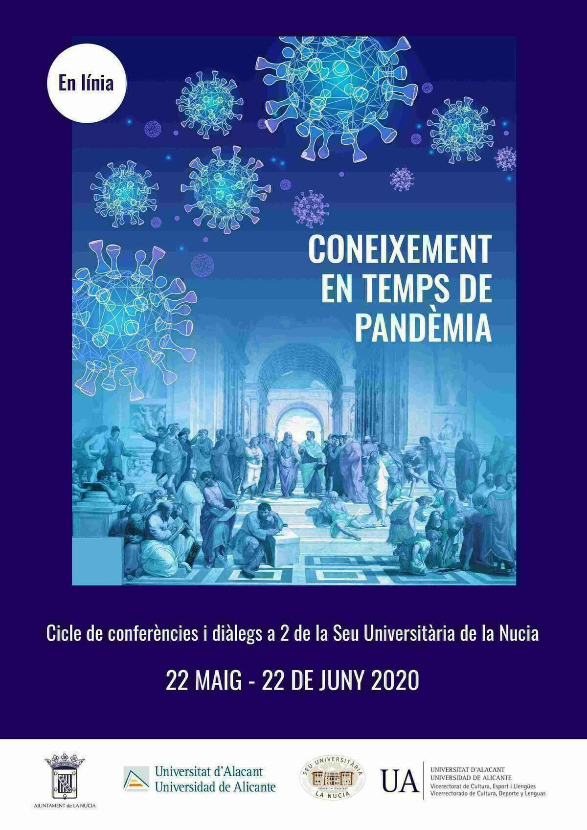 Esta tarde conferencia on-line  &ldquo;COVID-19 Literatura, TIC&hellip;&rdquo; de la Seu Universit&agrave;ria.