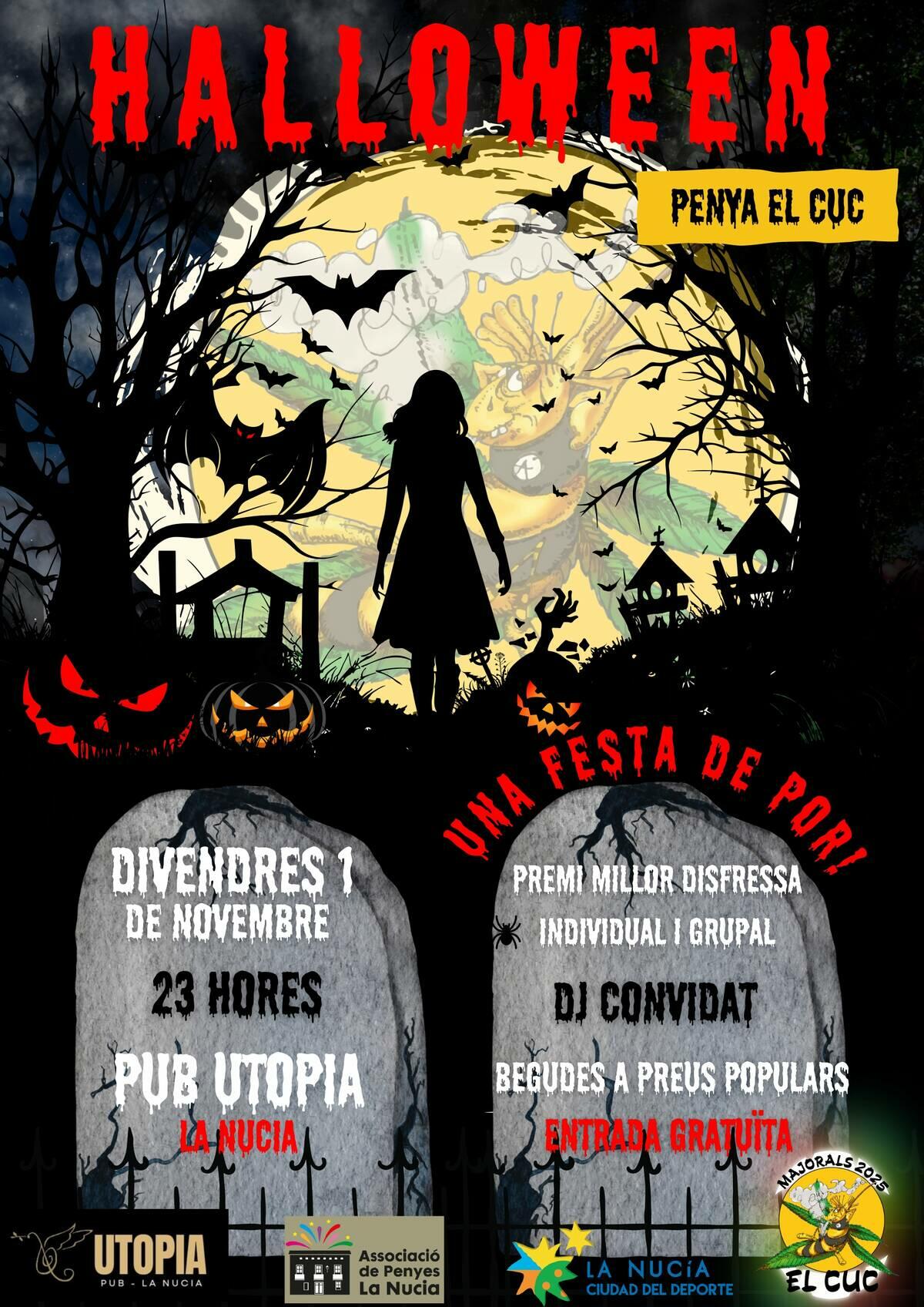 La fiesta infantil de Halloween dels Majorals realizará un novedoso pasacalle de “truco o trato”