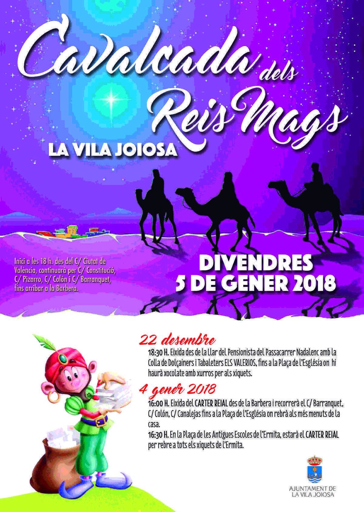 El Ayuntamiento ultima los detalles para la visita de los Reyes Magos a la Vila Joiosa