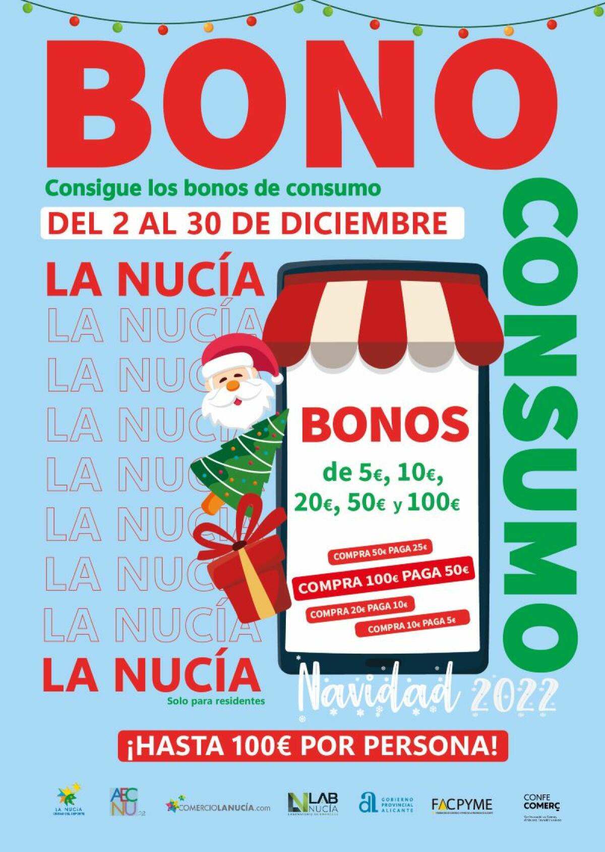 Los “Bonos Consumo Navidad La Nucía” alcanzan los 46.580 € en 11 días