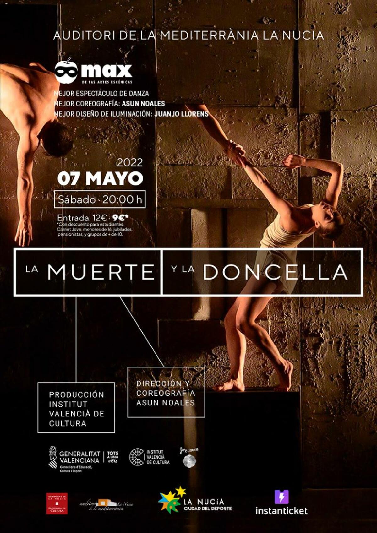 Danza contemporánea con “La Muerte y la Doncella” en l’Auditori