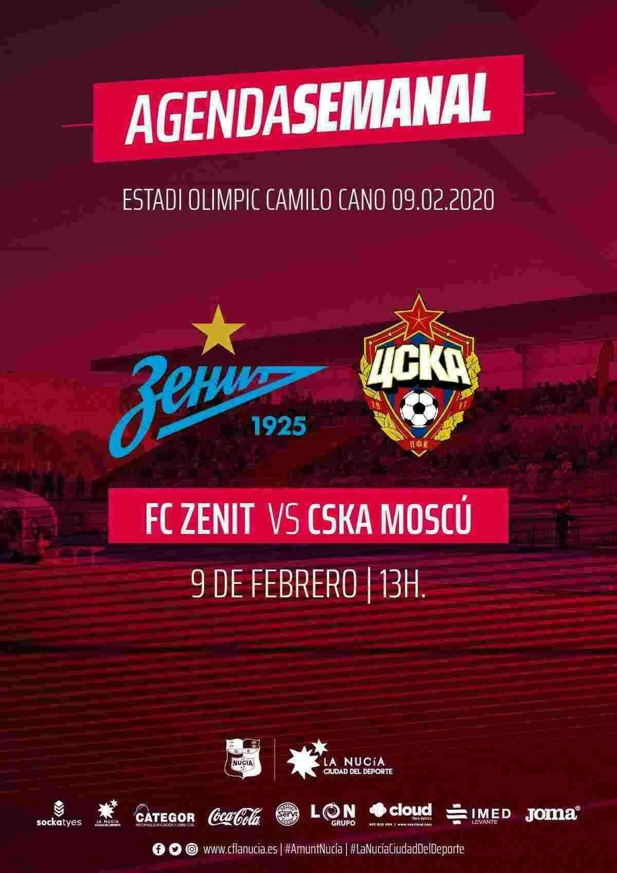 El Zenit de San Petersburgo se enfrenta al CSKA en La Nucía