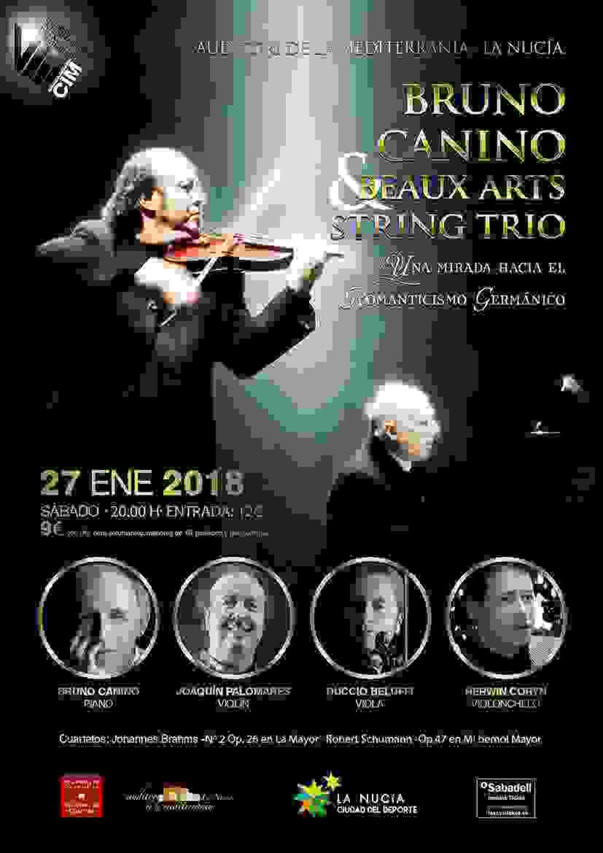 La Nuc&iacute;a &middot; El pianista Bruno Canino y el Beaux Arts String Trio  este s&aacute;bado en l&rsquo;Auditori