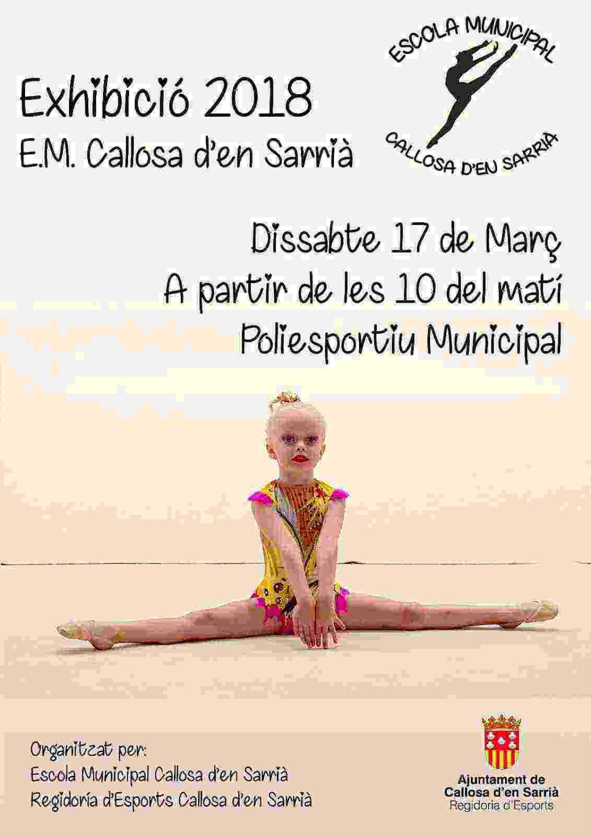 Callosa &middot; Exhibici&oacute;n de gimnasia r&iacute;tmica este s&aacute;bado en el Polideportivo Municipal 