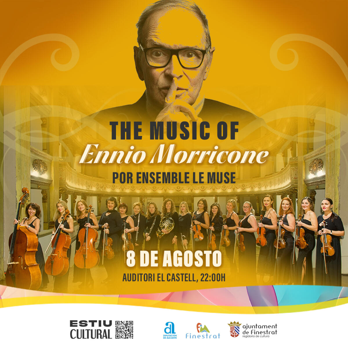 LA MEJOR M&Uacute;SICA DE ENNIO MORRICONE POR L&rsquo;ENSEMBLE LE MUSE  Y EL JAZZ A LA ERMITA CON "BAILA LA LLUVIA CON ANA PEREIRA QUARTET" EN FINESTRAT